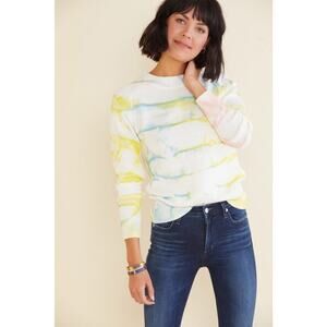 John + Jenn Women's Bonita Tie Dye Sweater 100% Cotton Size S